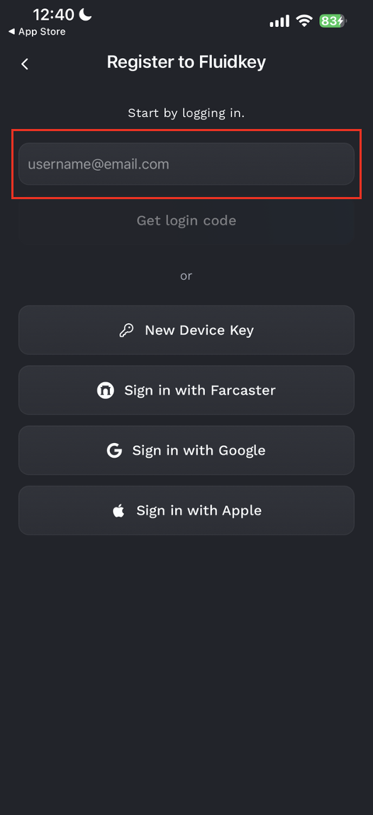 How to Create a Fluidkey Account image