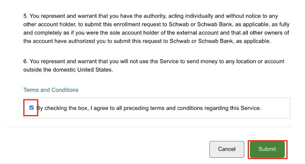 Submit the linking request